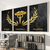 Kit 3 Quadros Decorativos Profissões Contabilidade Símbolo Caduceu Entidade Competência e Prudência