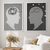Kit 2 Quadros Decorativos Profissões Psicologia Mente Compreensão
