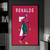 Quadro Decorativo Esportes Futebol Jogador Cristiano Ronaldo - comprar online