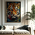 Quadro Decorativo Animais Tigre com manchas de tinta - comprar online