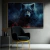Quadro Decorativo Animais Lobo Olhos Amarelos Fumaça - comprar online