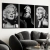 Kit 3 Quadros Decorativos Pessoas Marilyn Monroe Preto e Branco - comprar online