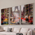 Kit 3 Quadros Decorativos Paisagem Cidade Pintura de Paris França