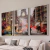 Kit 3 Quadros Decorativos Paisagem Cidade Pintura de Paris França