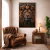 Quadro Decorativo Animais Leão com Coroa na internet