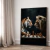 Quadro Decorativo Leão e tigre jogando Xadrez - comprar online
