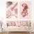 Kit 2 Quadros Decorativos Beleza Maquiagem Base Pó Cores Neutras Pincel Kabuki - comprar online