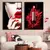 Kit 2 Quadros Decorativos Beleza Maquiagem Batom Vermelho - buy online