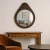 Espelho Redondo Flat Wood 67x80cm - comprar online