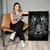 Kit 3 Quadros Decorativos Animais Disciplina Foco Execução Rosto Animais Leão Tigre Águia