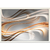 Quadro Decorativo Abstrato Dourado Branco Marrom Linhas na internet