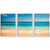 Kit 3 Quadros Decorativos Paisagem Mar Praia Céu Aberto na internet
