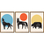 Kit 3 Quadros Decorativos Animais Minimalistas na internet