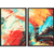 Kit 2 Quadros Decorativos Pintura Abstrata II na internet