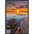 Quadro Decorativo Paisagem Por do Sol Mar Pedras na internet
