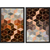 Kit 2 Quadros Decorativos Cubos Marrom na internet