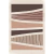 Imagem do Kit 3 Quadros Decorativos Abstratos Formas Rusticas em Tons Terrosos