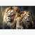 Quadro Decorativo Animais Família de Leões VI na internet