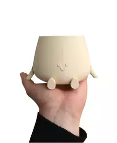 Vaso de flores sentado sorrindo escolha de cor