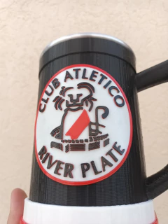 Vaso 1 litro de River Plate CARP - tienda online