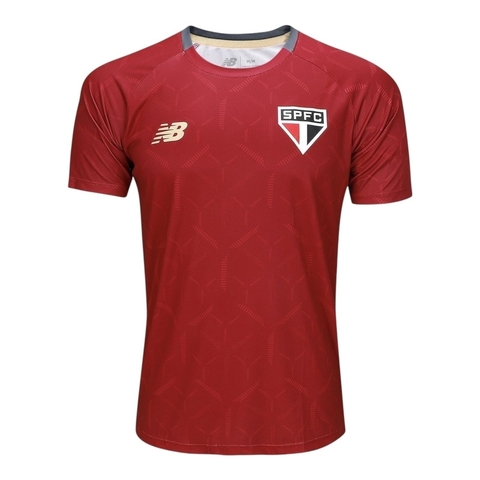 Camisa São Paulo Treino 25/26 - Torcedor New Balance Masculina - Vermelha - comprar online