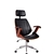 Cadeira Office Kopenhagen Presidente, Est. Madeira, B. Cromada, Estofada C/ Revest. PU - Cadeiras Design