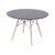 Mesa Eames DKR Redonda 110cm Diâmento, Base Madeira Tampo Em MDF - comprar online
