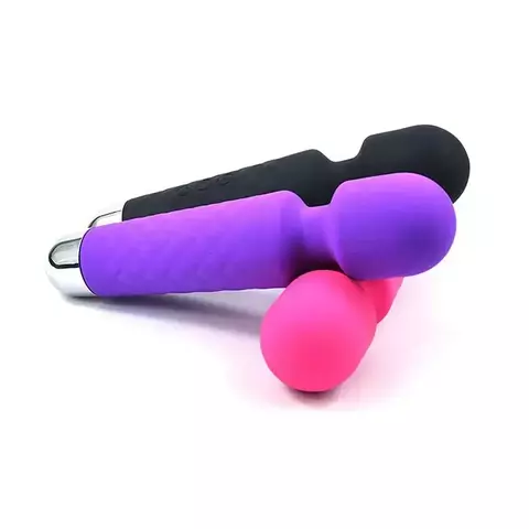 Varinha Mágica Potente Silicone Textura Estimulado Recarregável - Cod.6757