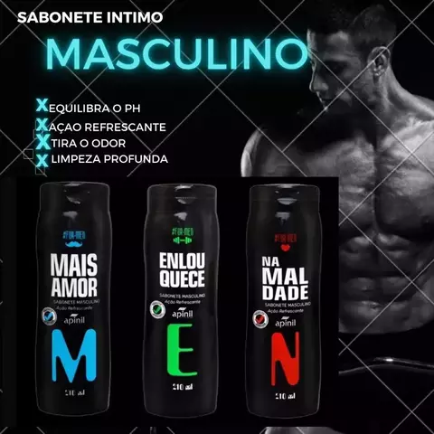 Mais Amor For Mem Sabonete Íntimo Masculino 210 Ml Apinil