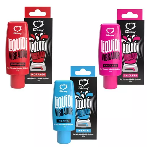 Liquidi Excitante Beijável Vibrador Líquido 15ml Sexy Fantasy