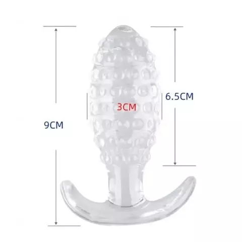 Plug Anal De Jelly Transparente 9Cm