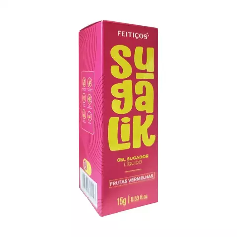 Sugalik Frutas Vermelhas Gel Sugador Liquido Beijavel Feitiços 15G – Sugador Pulsador Líquido
