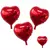 Balão Metalizado Coração Vermelho Centro De Mesa 21X21Cm