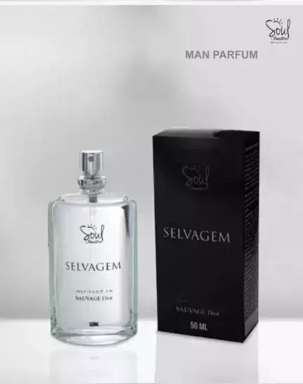 Perfume Masculino Selvagem Inspirado Em Sauvage Dior Spray 50Ml - Soul