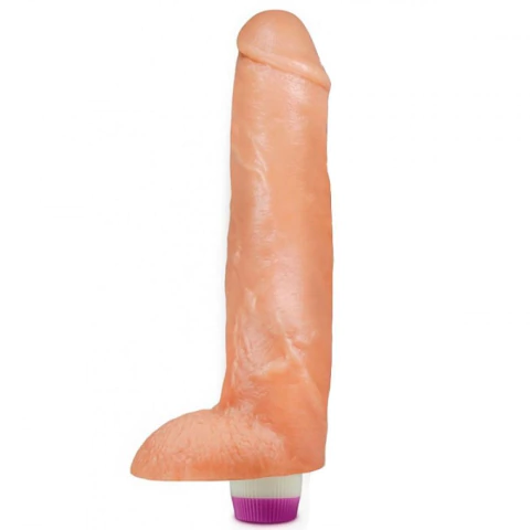 Prótese 28X6 Cm Vibro E Escroto Hot Brazil