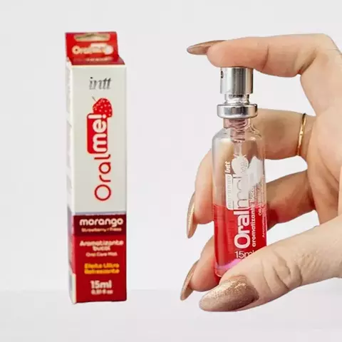 Oral Me Spray Aromatizante Bucal De Morango 15Ml Intt