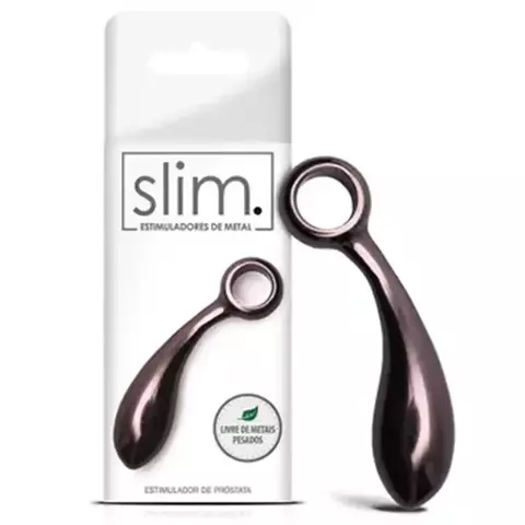Estimulador De Próstata Curvo Linha Slim 12.3X3.4Cm