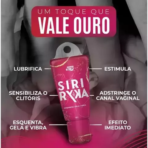 Siriryka Gel Comestível Esquenta, Gela e Vibra 18g Pepper Blend