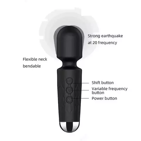 Mini Varinha Mágica Potente Recarregável De 15Cm