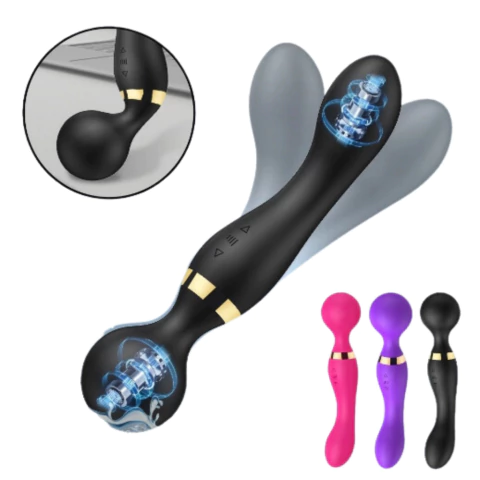 Massageador Varinha Magica Vibrador Potente Vibrador Duplo Recarregavel