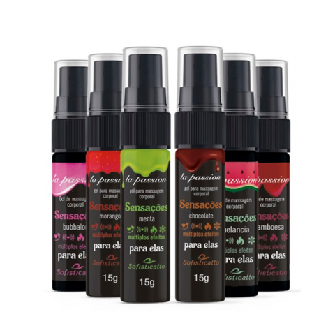 Sensações Gel Com Múltiplos Efeitos 15G Linha La Passion Sofisticatto