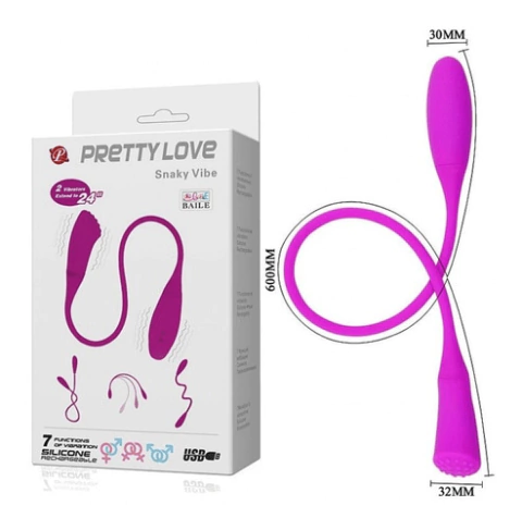 Massageador Snaky Vibe - Pretty Love - Cod 6023
