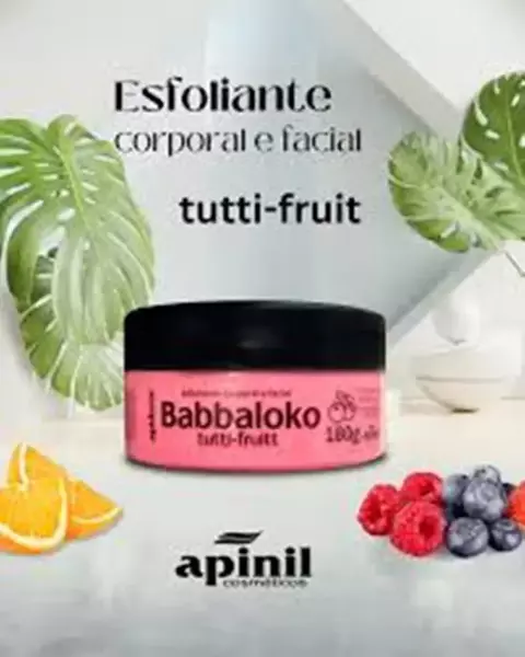 Babbaloko Tutti Frutti Esfoliante Corporal E Facial Bisnaga 190G Apinil