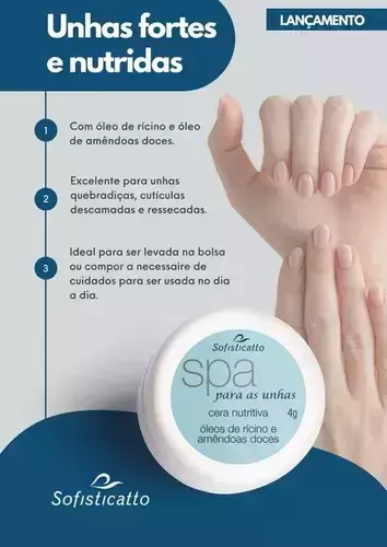 Cera Nutritiva P/ Unhas E Cutículas 4G - Sofisticatto