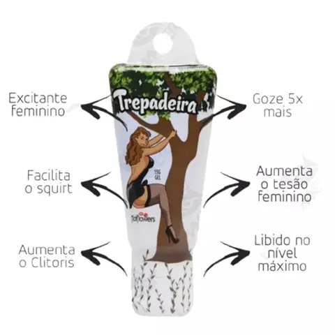 Trepadeira Gel Excitante Feminino 15G Hot Flowers