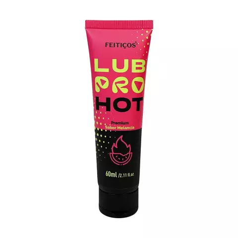 LubPro Hot Premium Lubrificante Beijável Efeito Quente 60ml Feitiços - MELANCIA