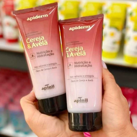 Cereja e Avelã Loção Hidratante Corporal 190G Apinil