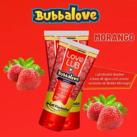 Lubrificante Love Lub Bubbalove 60G La Pimienta - Morango