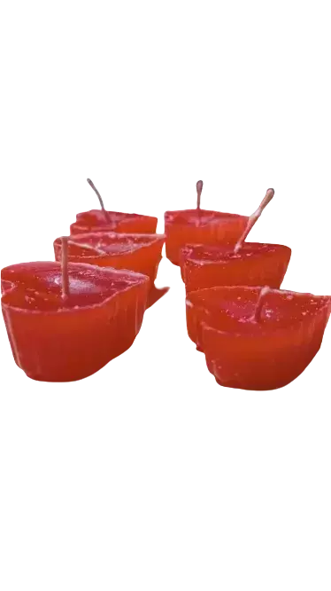 Velas Coração 6 Unidades Para Decoração Flutuante Aromática Tamanho: P - Hot Brazil