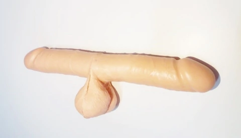 Pênis Duplo 30 Cm Com Escroto Double Dildo Hot Brazil